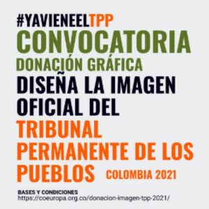 Diseña la imagen oficial de la sesión del Tribunal Permanente de los Pueblos -TPP- en Colombia 2021
